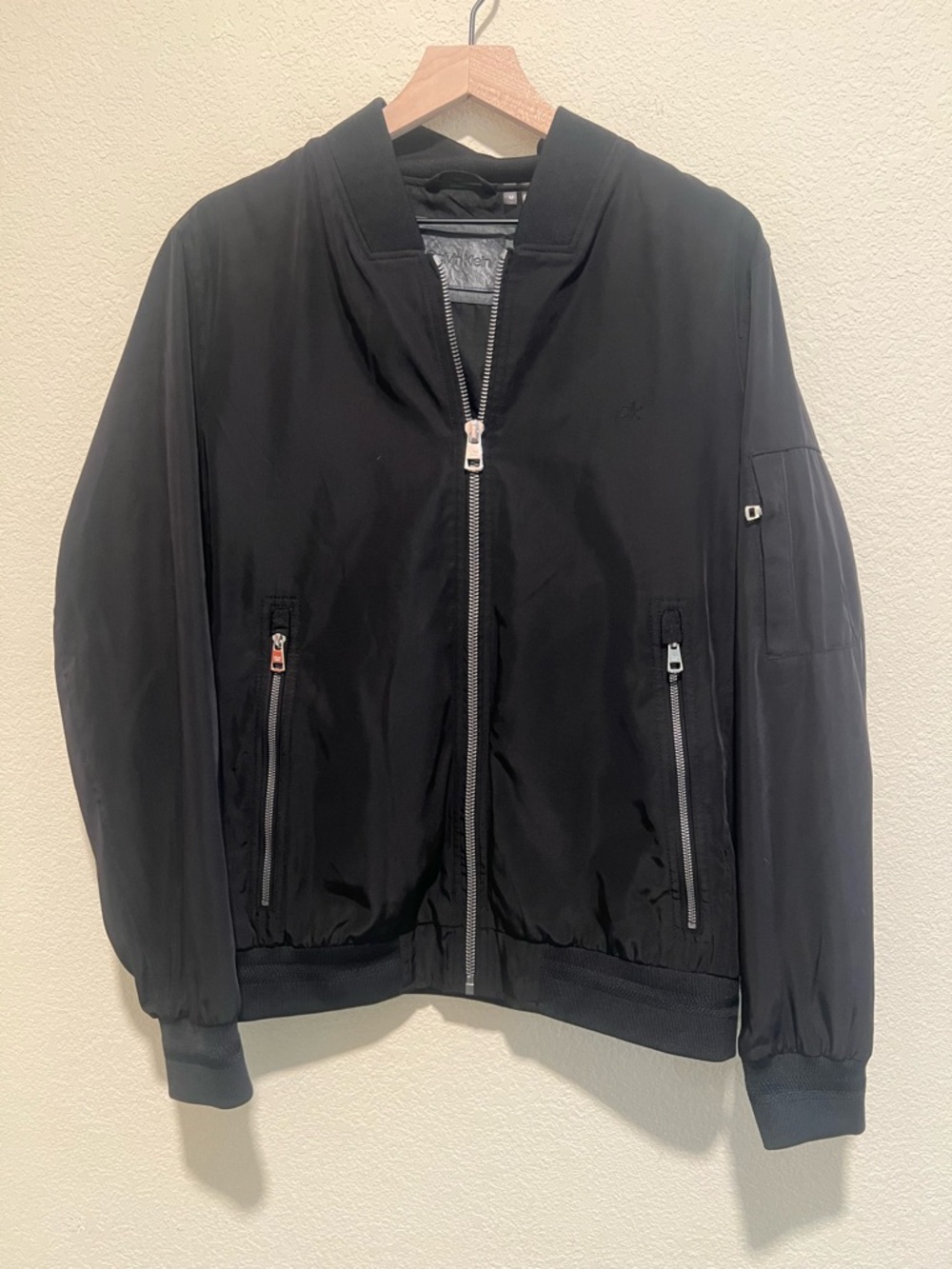 Calvin Klein Black Men's Bomber Jacket Medium